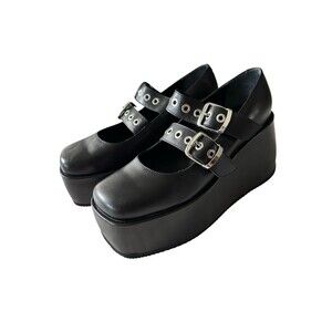 Free People Black Platform Shoes